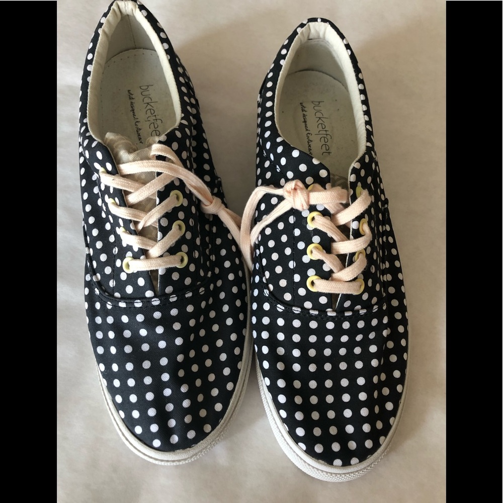 bucketfeet NWOT polka dot sneakers